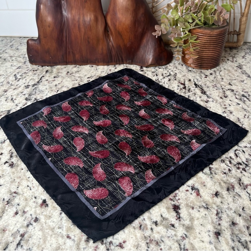 Vintage Silk Pocket Square/Scarf - Picture 1 of 5